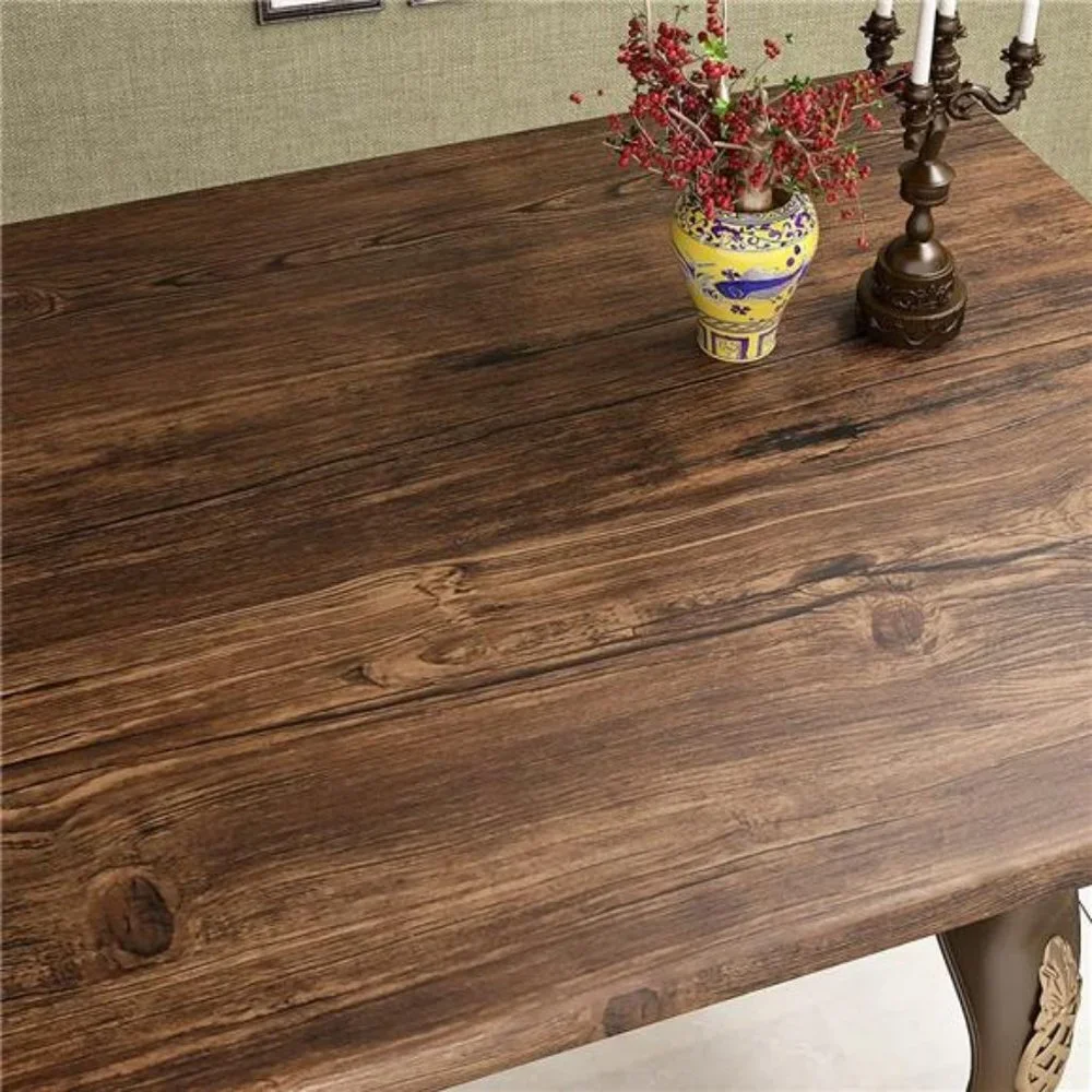Thick Brown Birch Wood Contact Paper Self Adhesive Wood Wallpaper 5.8